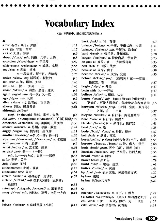 Vocabulary Inde…