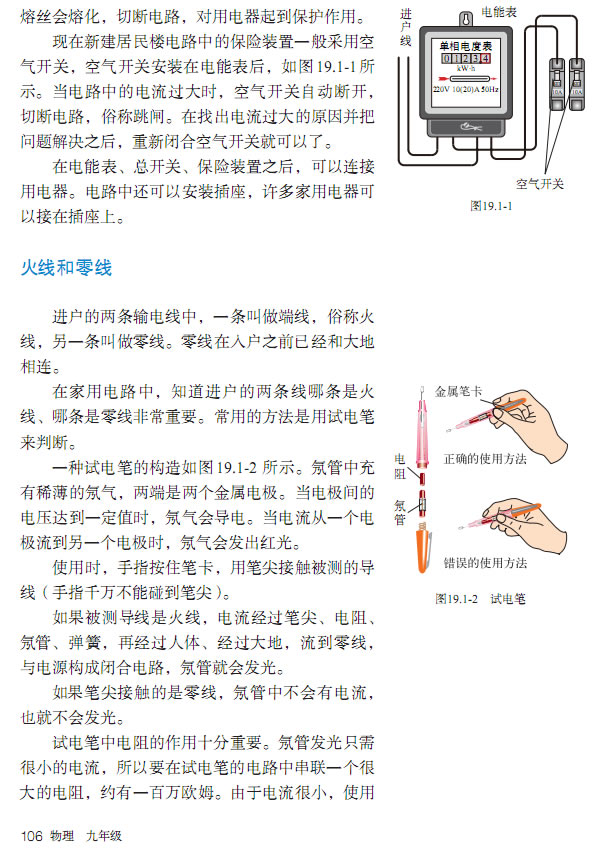 「19」.1 家庭电路(2)