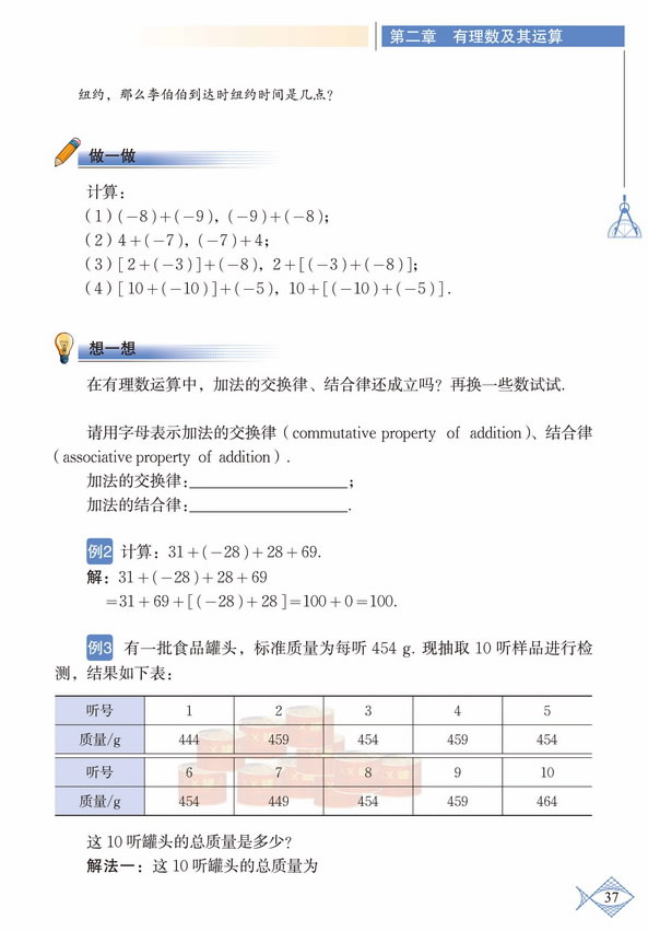 「2」.4 有理数的加法(4)