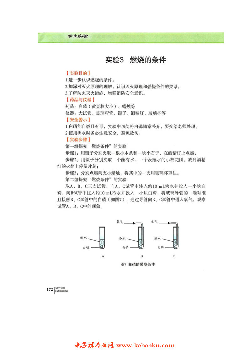 实验3 燃烧的条件