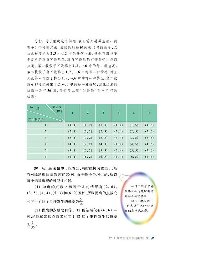 等可能情形下的概率计算(4)