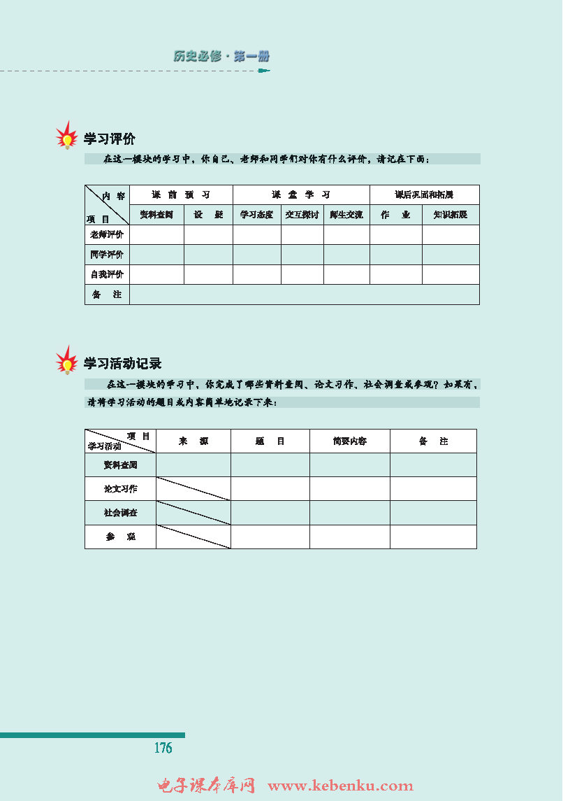 本模块学习档案(2)