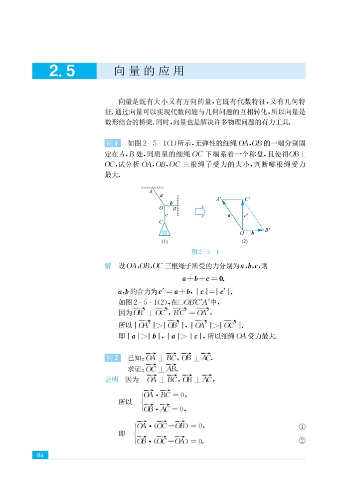 「2」.5 向量的应用