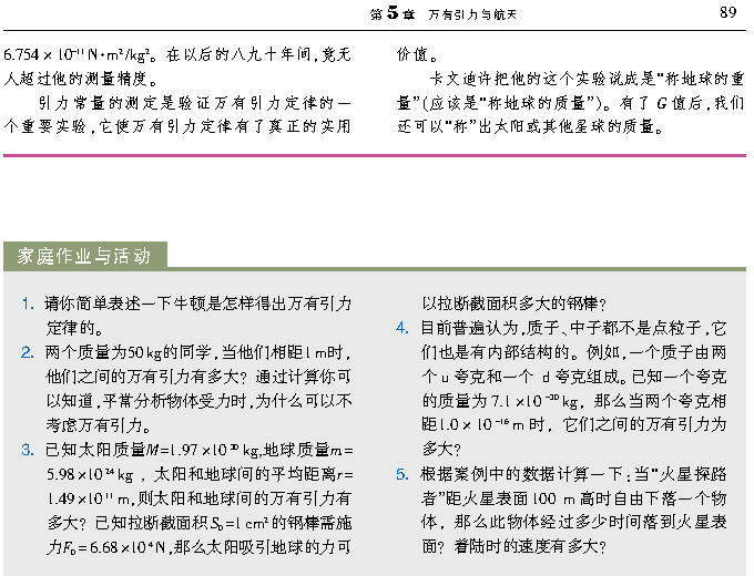 万有引力定律是怎样发现的(7)