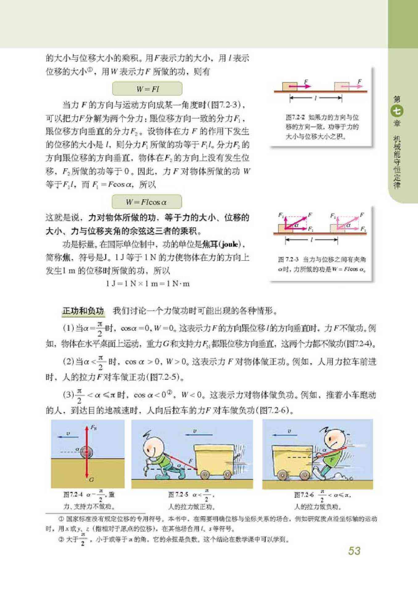 正功和负功