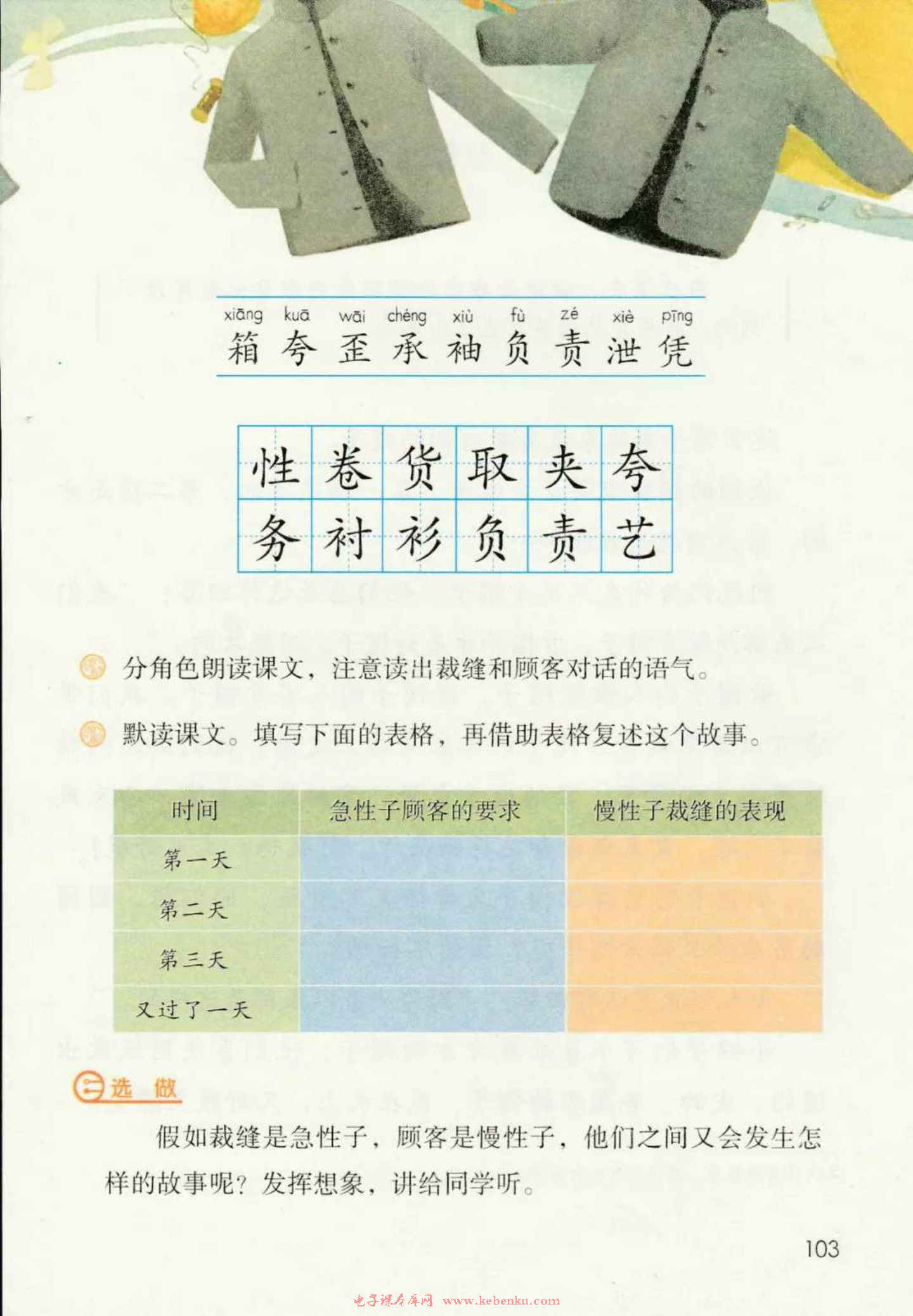 「25」. 慢性子裁缝和急性子顾客(4)