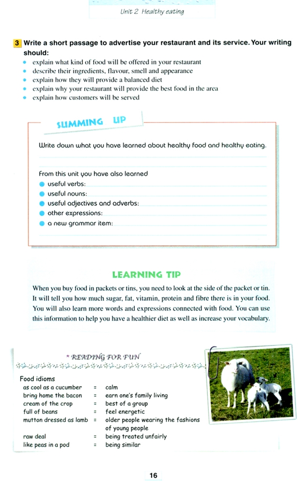 Unit 2 Healthy eating(8)