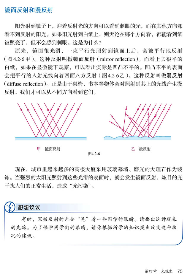 镜面反射和漫反射