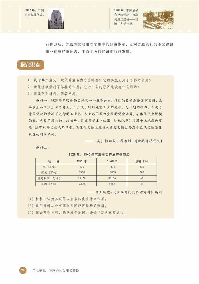 苏联的社会主义建设(5)