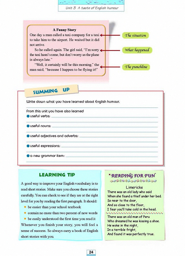 Unit 3 A taste of English humour(8)