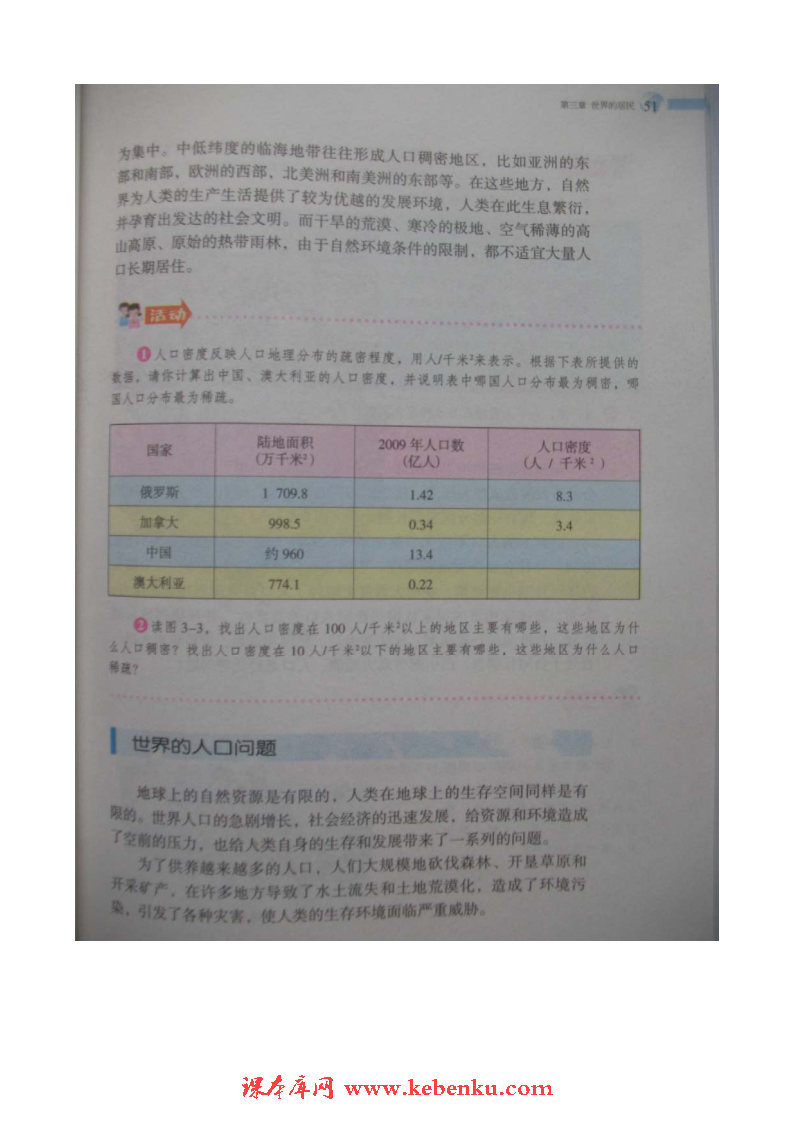 第一节 世界的人口(4)