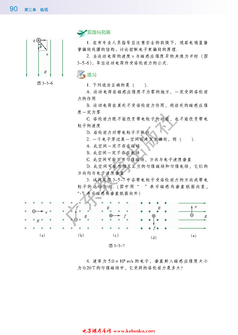 第五节 研究洛伦兹力(4)