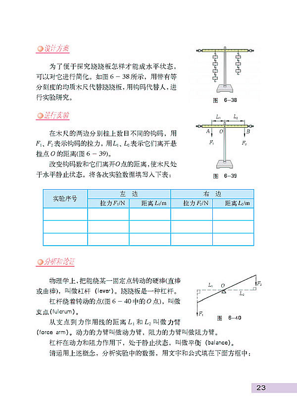 探究杠杆的平衡条件(2)