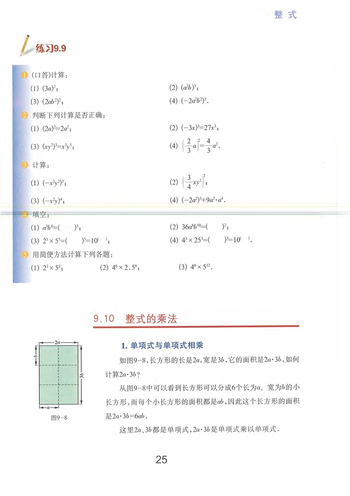 整式的乘法(8)