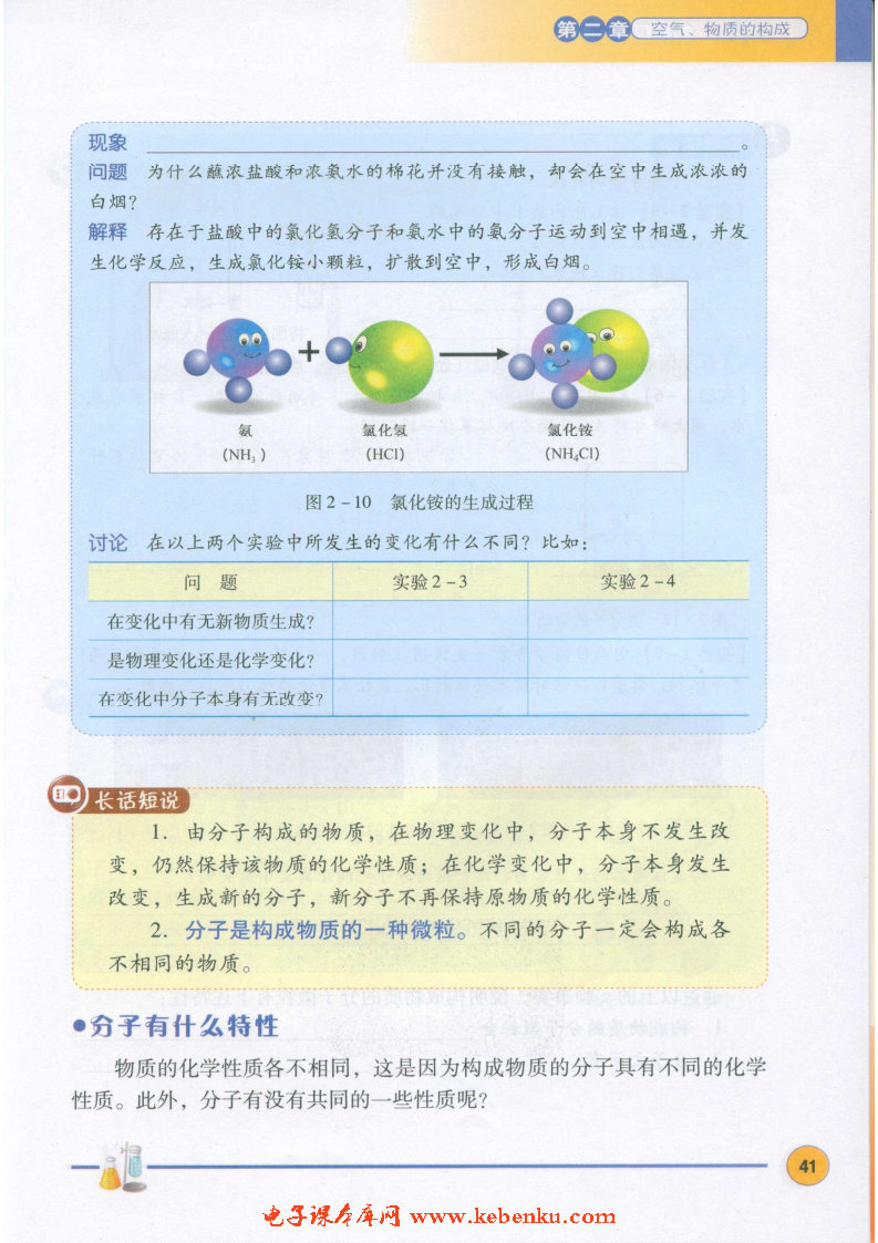 「2」.2 构成物质的微粒（Ⅰ）——分子(2)