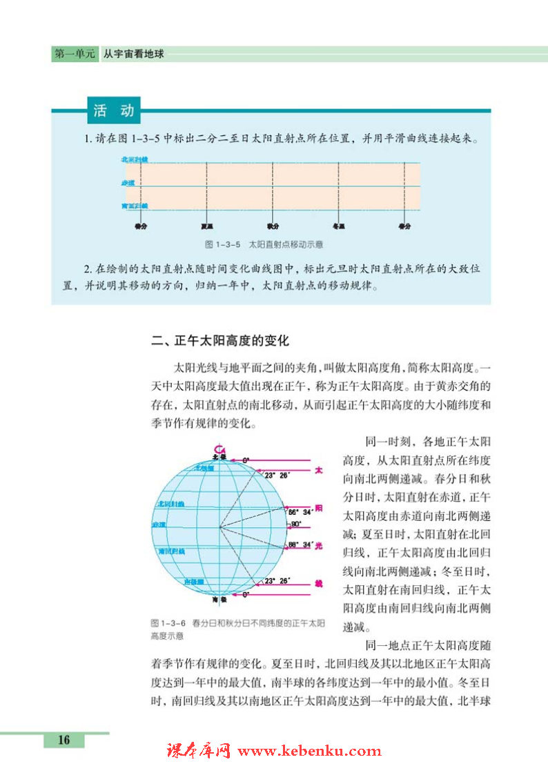 第三节 地球公转的地理意义(3)