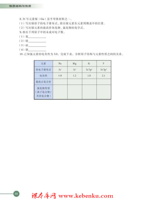 第二单元 元素性质的递变规律(13)