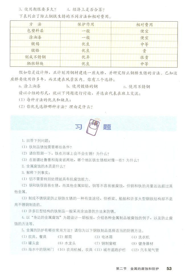 第二节 金属的腐蚀和防护(5)