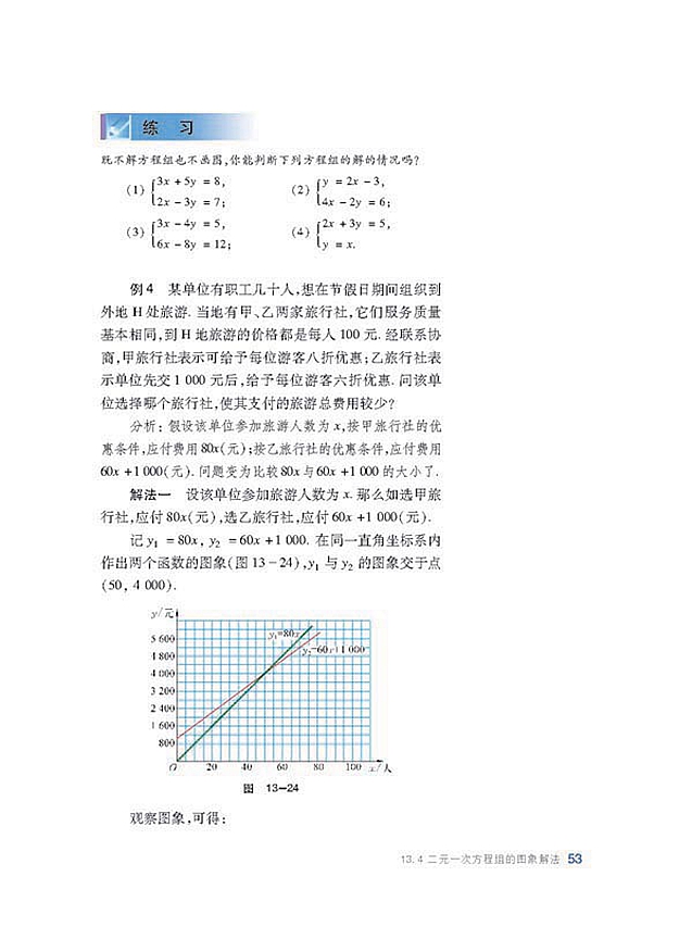 二元一次方程组的图像解法(5)