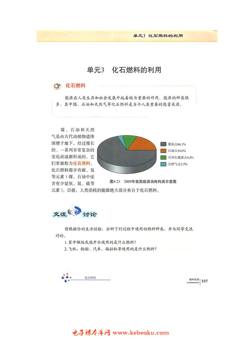 单元3 化石燃料的利用