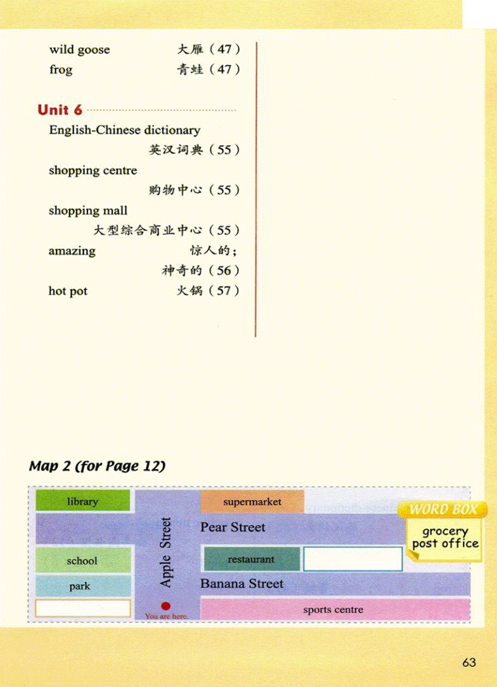 附录一 单元词汇表(2)