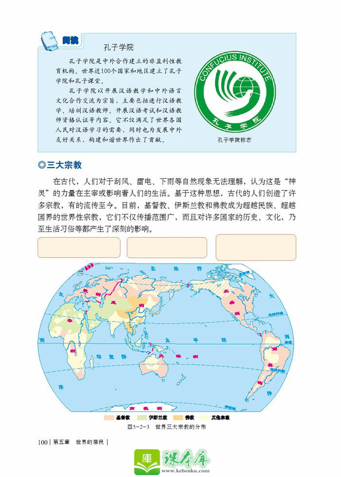 第二节 世界的人种、语言和宗教(5)