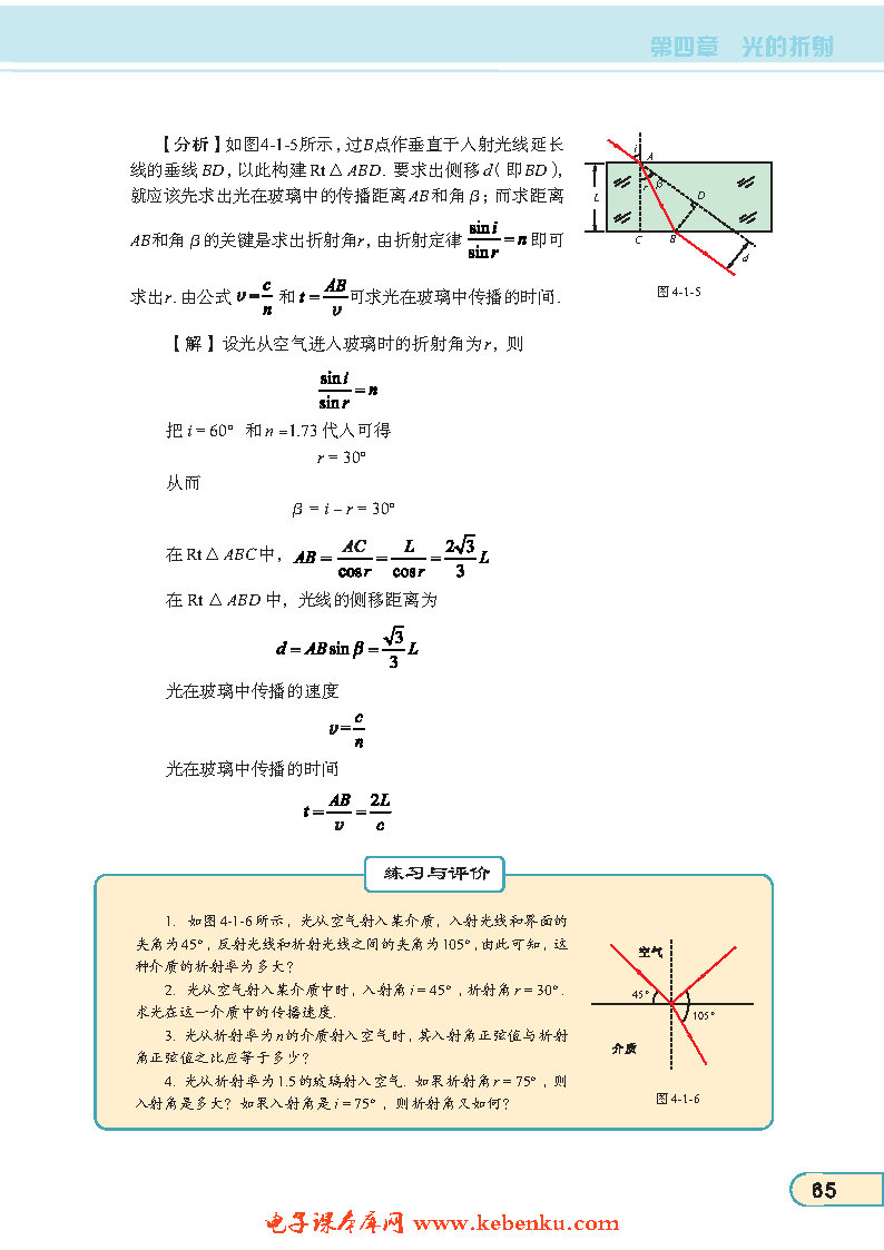 「1」. 光的折射定律(4)