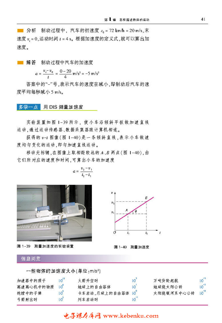 「1」.4 怎样描述速度变化的快慢(5)