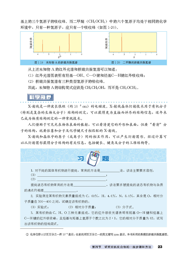 第四节 研究有机化合物的一般步骤和(7)