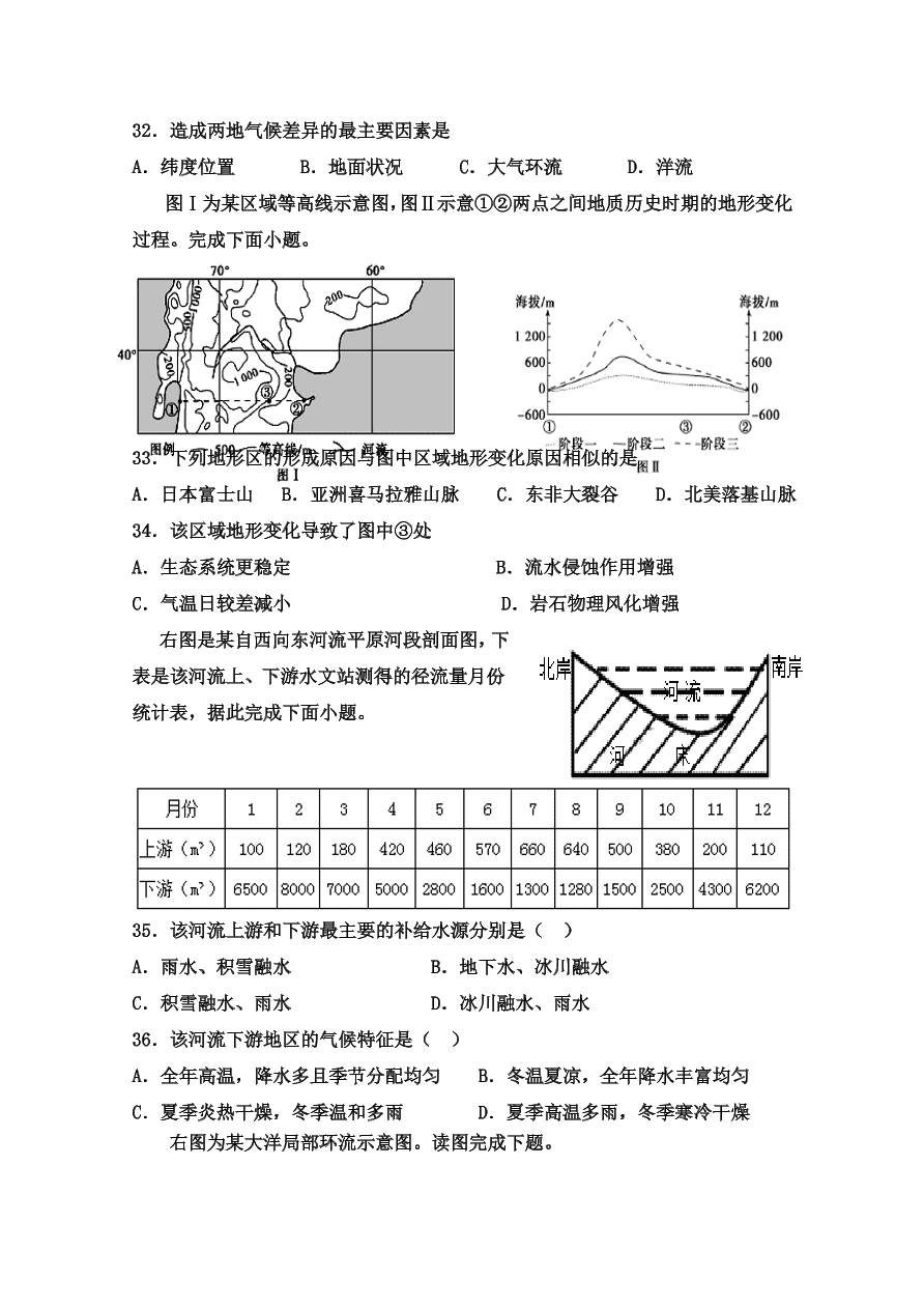 辽宁省六校协作体2020-2021高二地理上学期期中联考试题（Word版附答案）