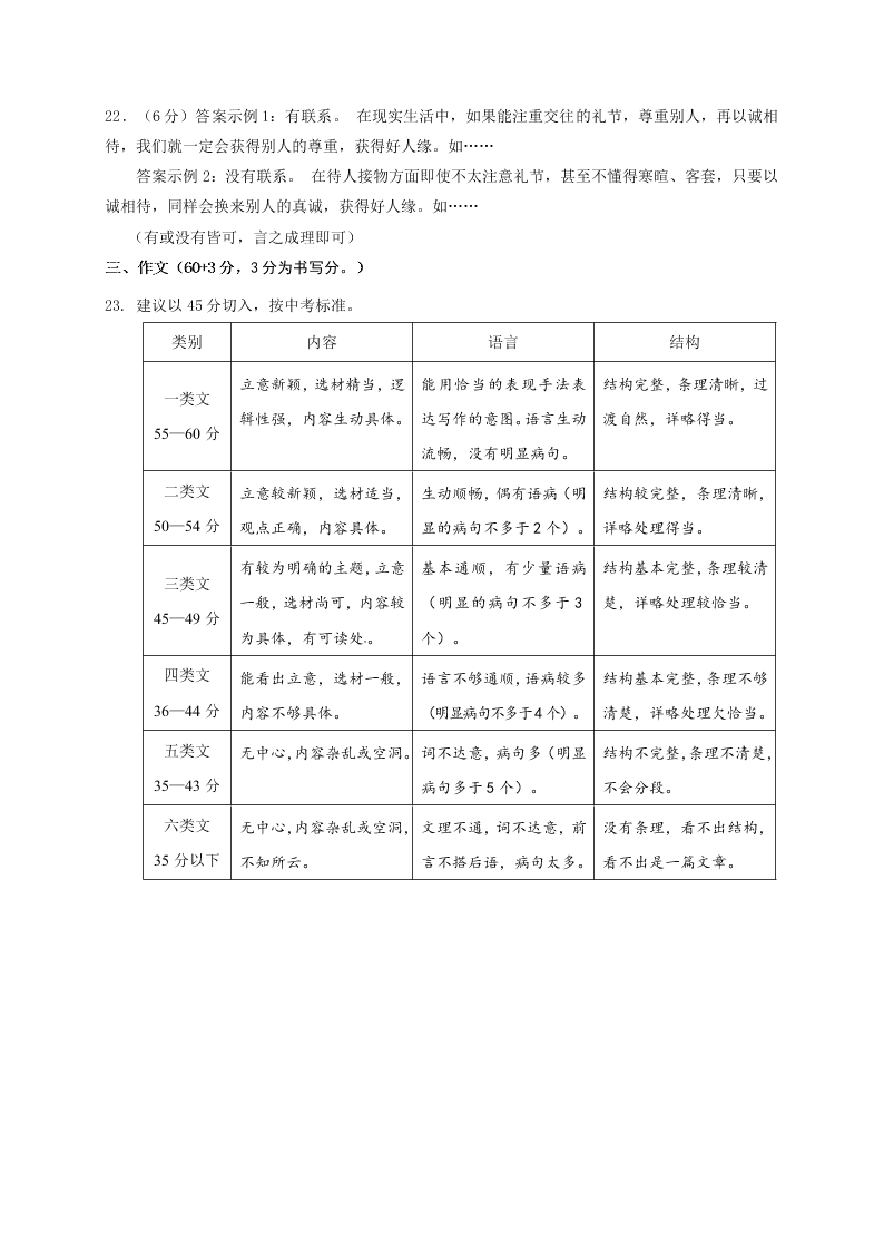 江都区实验初中七年级语文上册12月月考试卷及答案