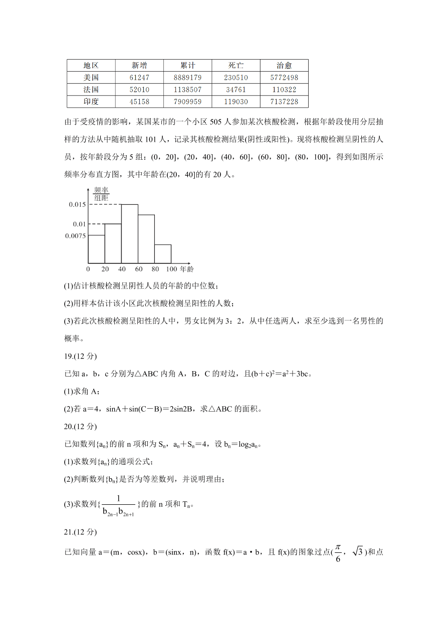 湖南省五市十校2020-2021高二数学11月联考试题（Word版附答案）