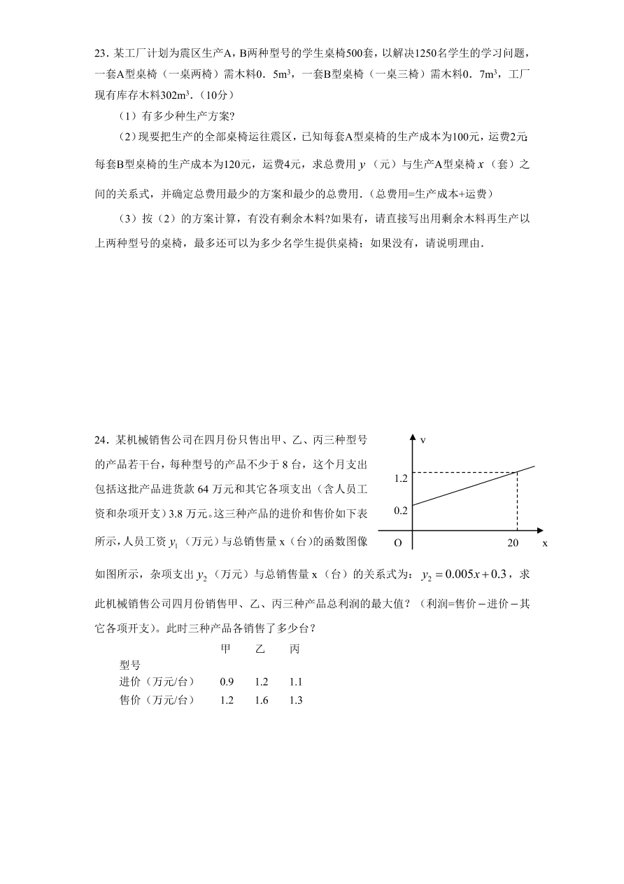 北师大版八年级数学下册期中试卷及答案（6）