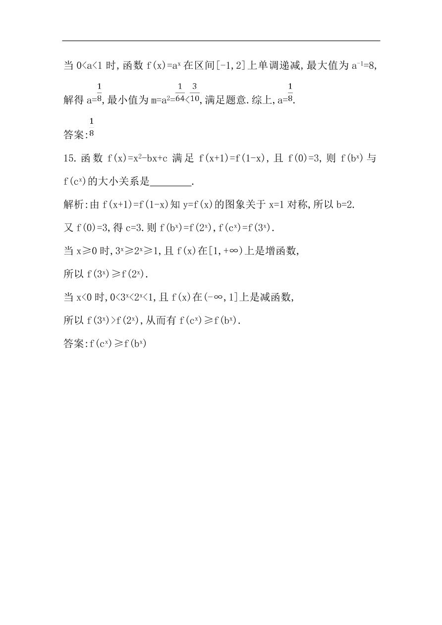 高中导与练一轮复习理科数学必修2习题 第二篇 函数及其应用第5节 指数与指数函数（含答案）