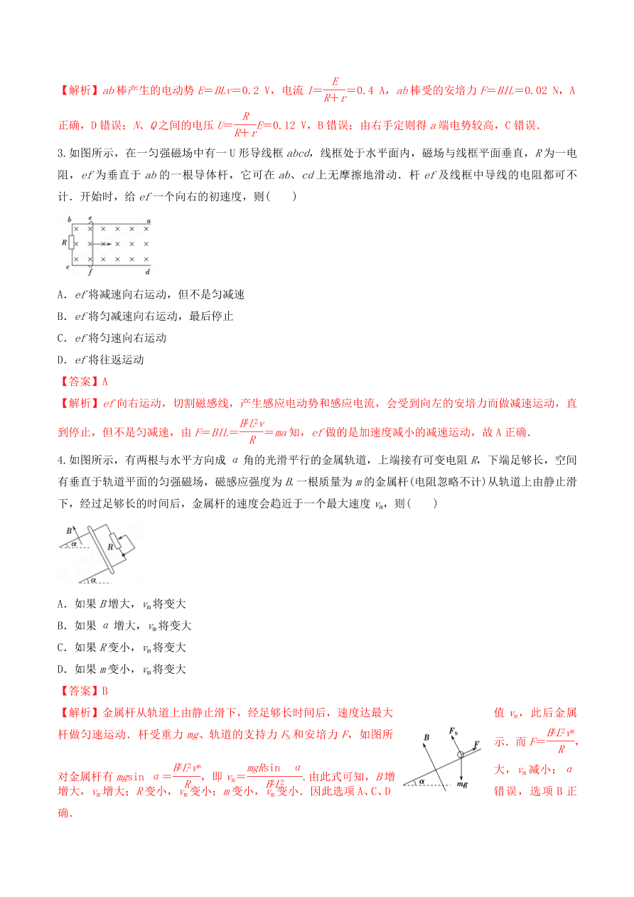 2020-2021年高考物理重点专题讲解及突破11：电磁感应