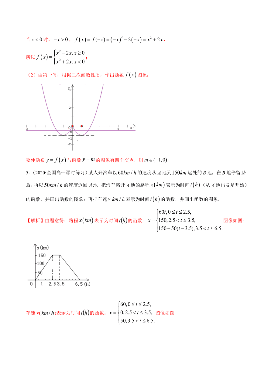 2020-2021学年高一数学课时同步练习 第三章 第4节 函数的应用（一）