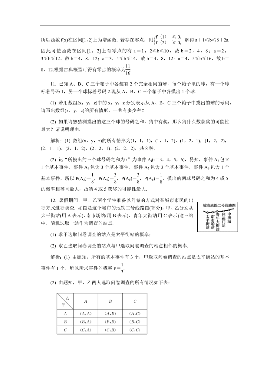 2020版高考数学一轮复习 随堂巩固训练80（含答案）