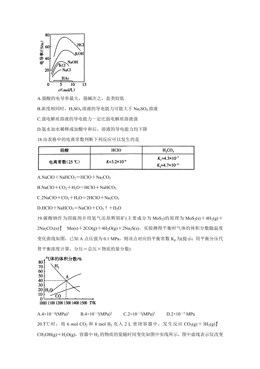 山西省太原市2020-2021高二化学上学期期中试题（Word版附答案）