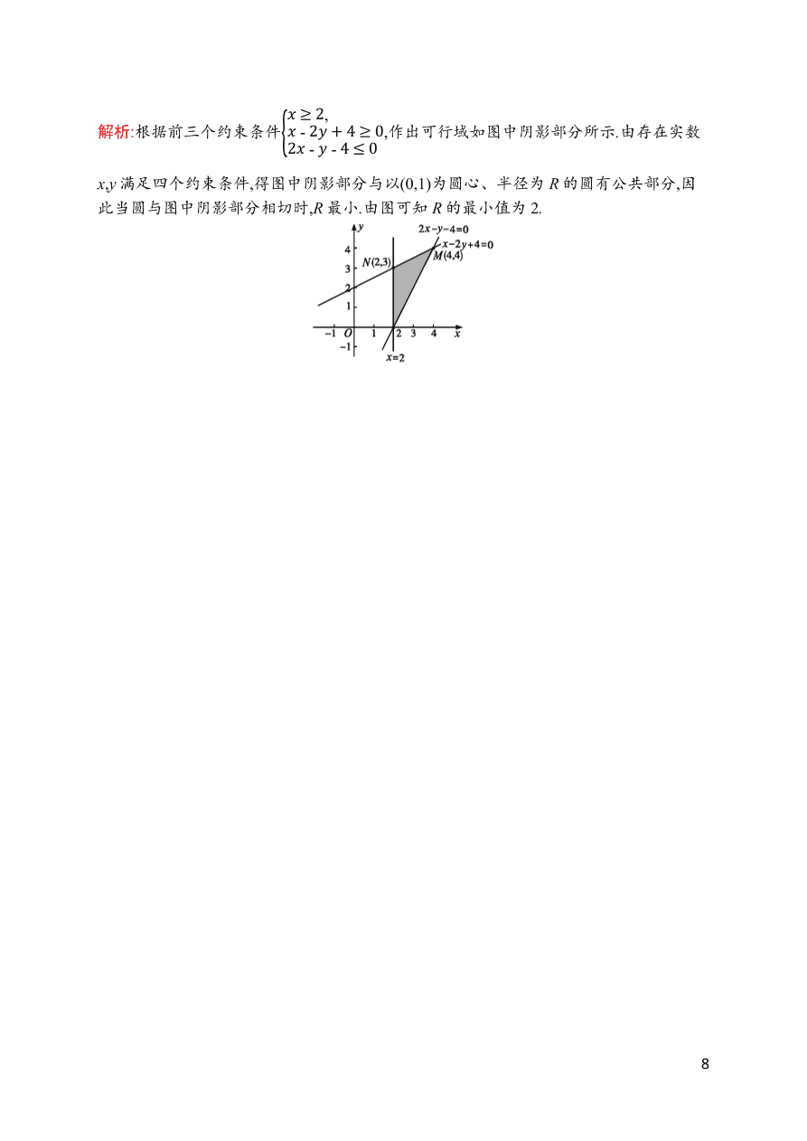 2021届新高考数学（理）二轮复习专题训练2不等式、线性规划（Word版附解析）