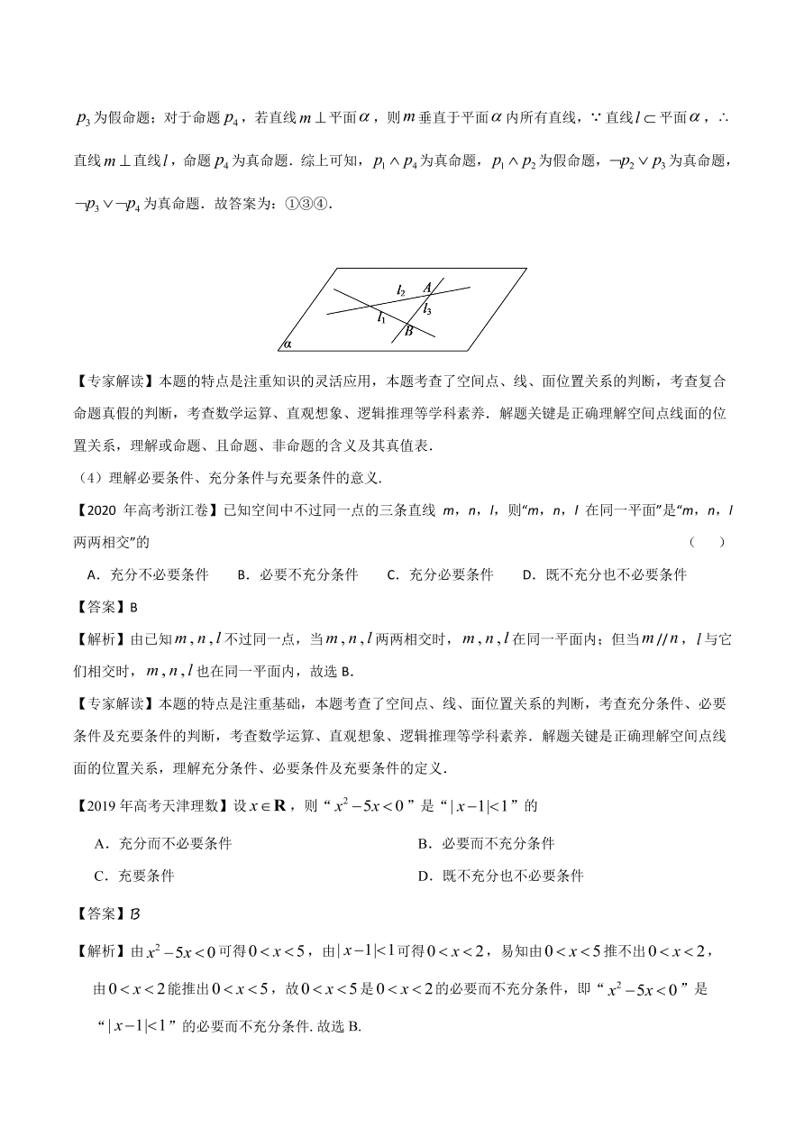 2020-2021年新高三数学一轮复习考点 常用逻辑用语（含解析）