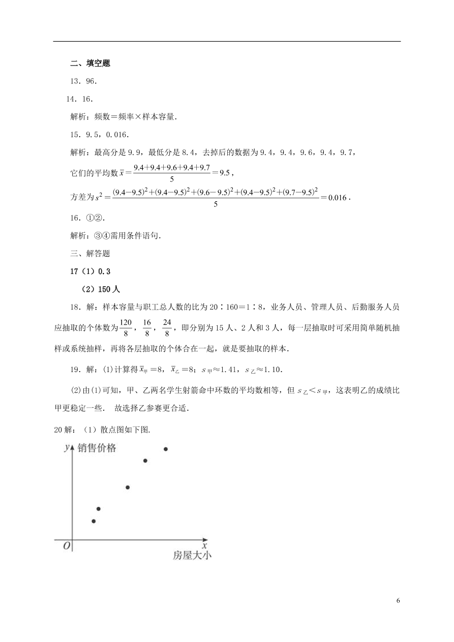 广西靖西市第二中学2020-2021学年高二数学10月月考试题（含答案）