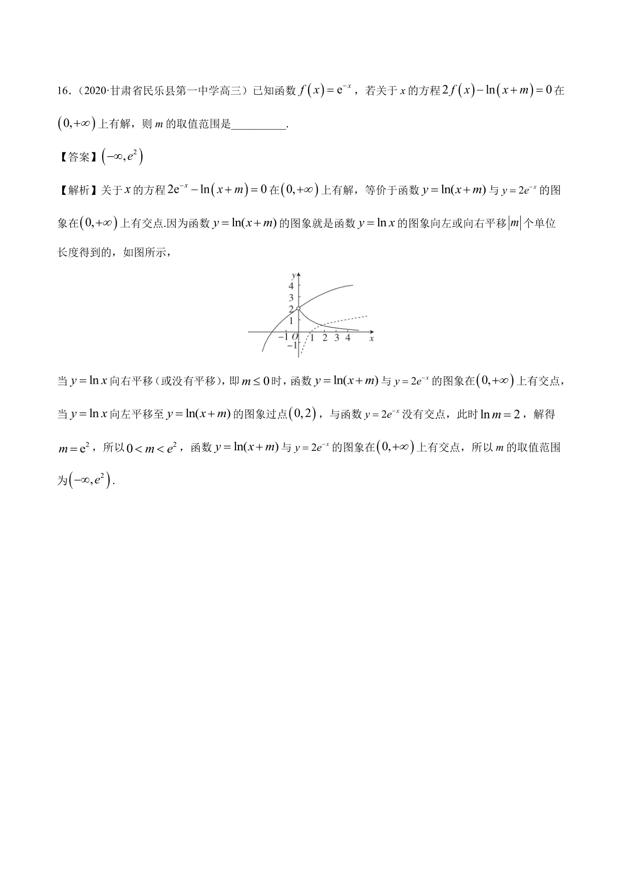 2020-2021年新高三数学一轮复习考点 函数与方程（含解析）