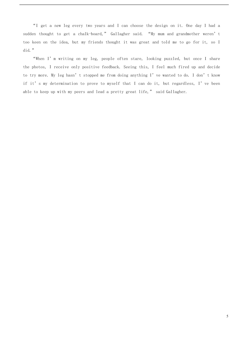 湖北省荆州中学2020-2021学年高二英语9月月考试题