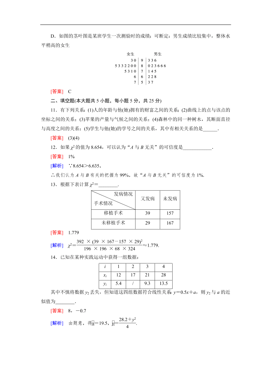 北师大版高三数学选修2-3第三章综合测试卷及答案