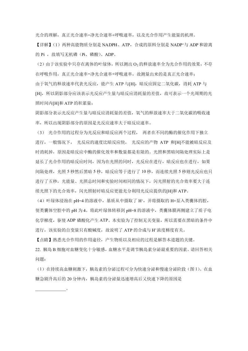 山东省2021届高三生物上学期开学检测试题（Word版附解析）