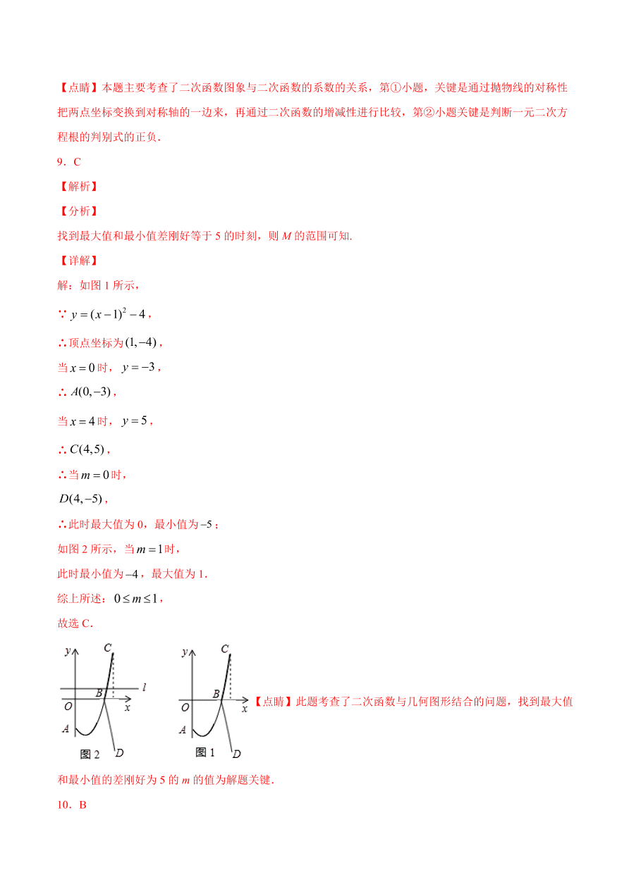 2020-2021学年人教版初三数学上册章节同步检测 第22章