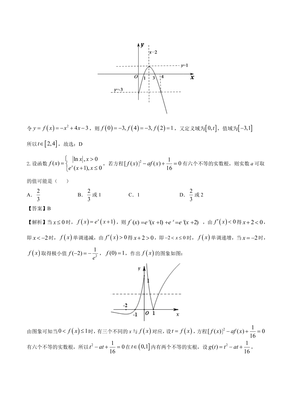 2020-2021年新高三数学一轮复习考点 二次函数与幂函数（含解析）