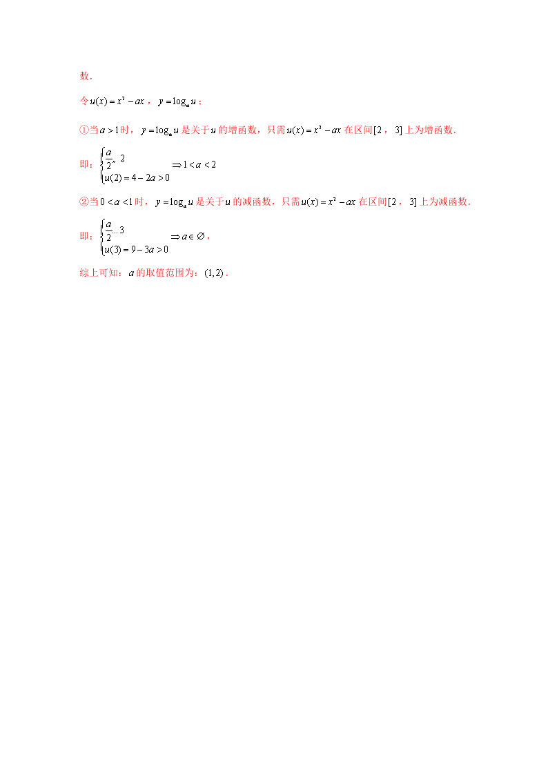 2020-2021学年高考数学（理）考点：幂函数与二次函数