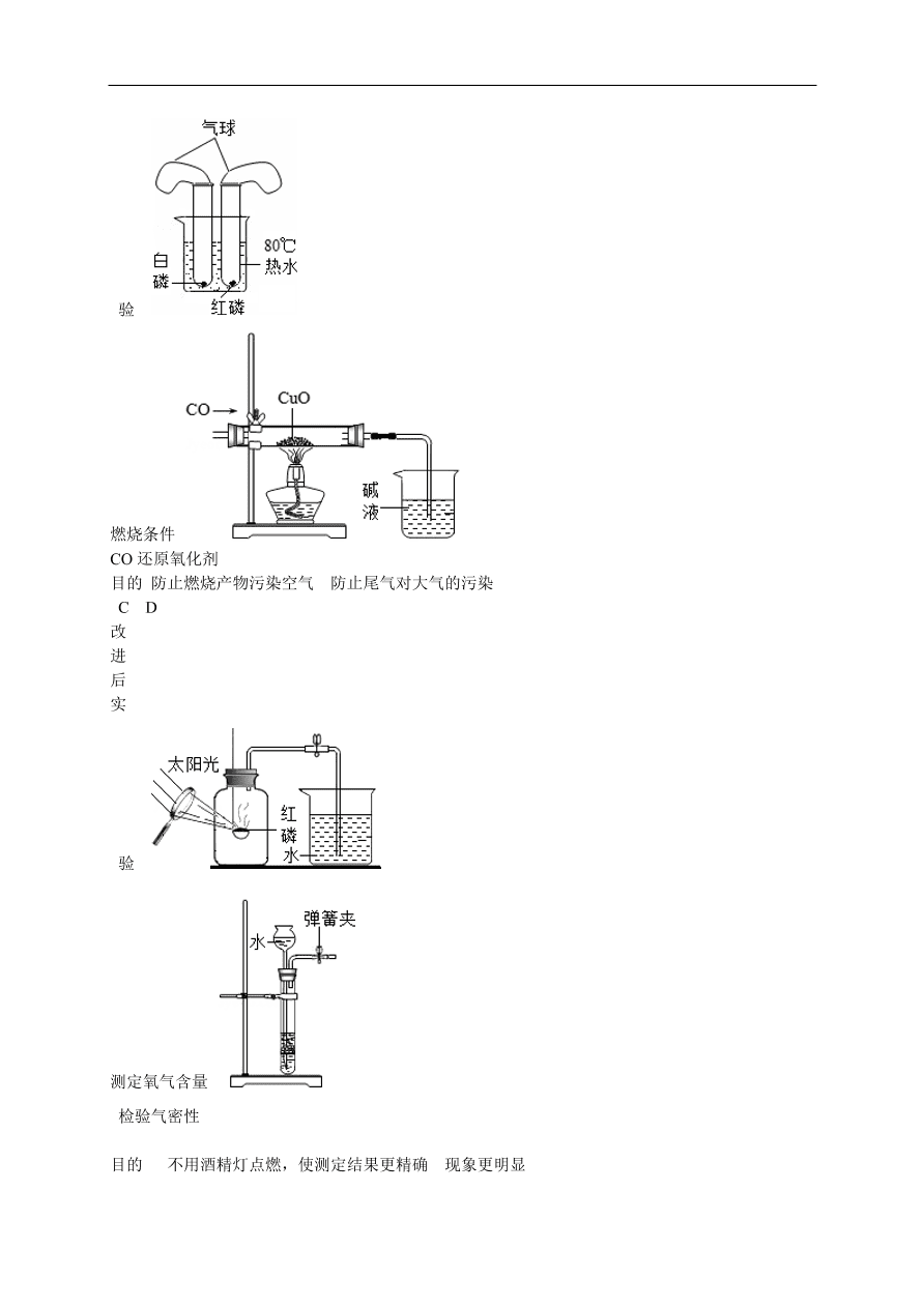 中考化学一轮复习真题集训 燃烧与燃烧的条件