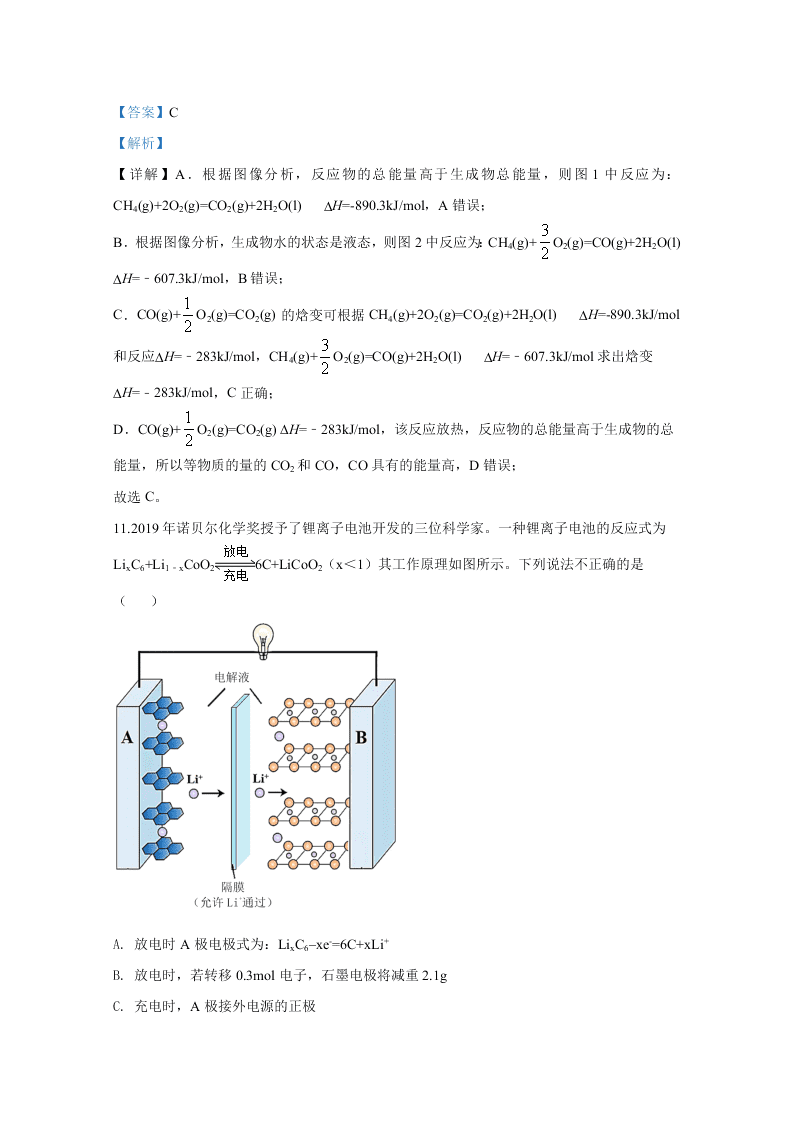 北京市密云区2020届高三化学第二次模拟试题（Word版附解析）